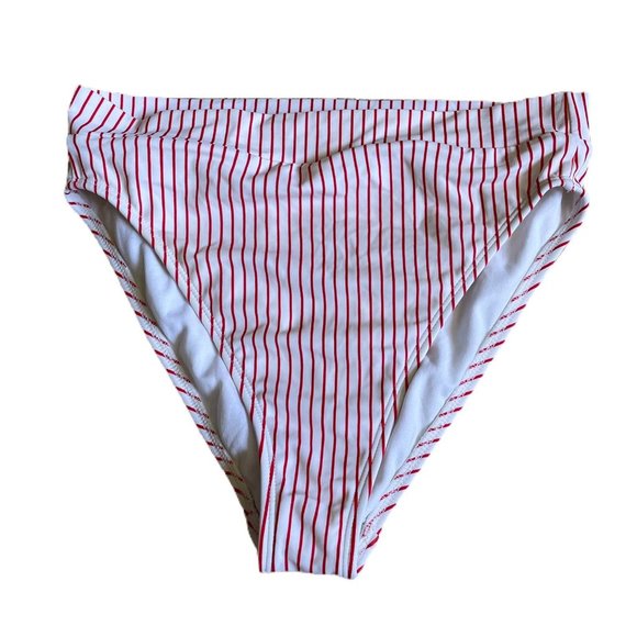 !! 3 for $10!! Striped high waisted bikini bottoms - Picture 1 of 3